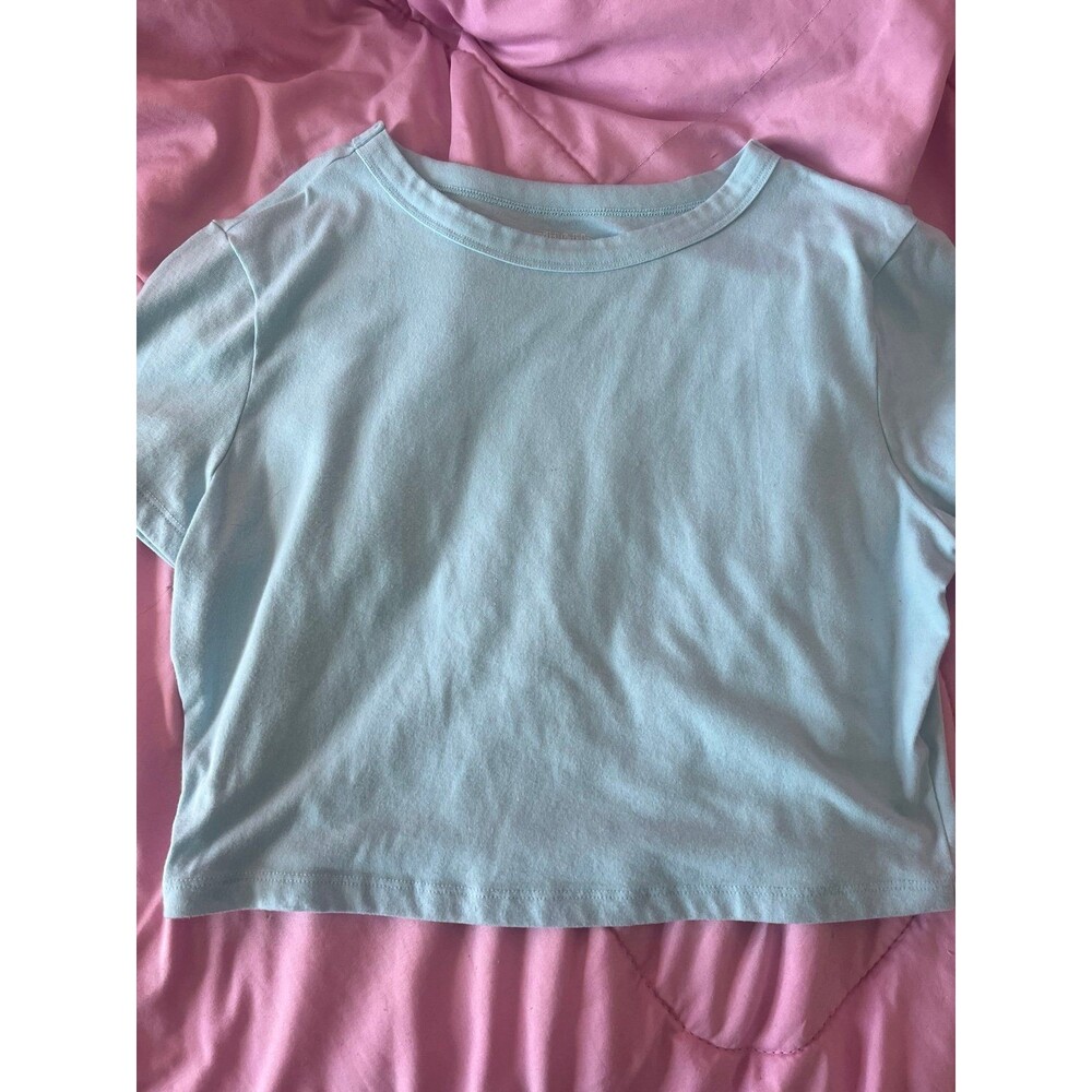 Wild Fable Light Blue Crop Top